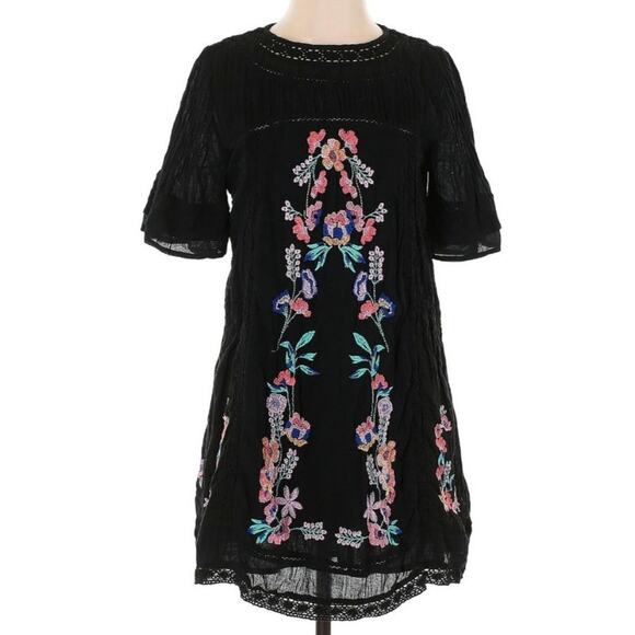 Free People Perfectly Victorian Embroidered Small Dress - Picture 4 of 9